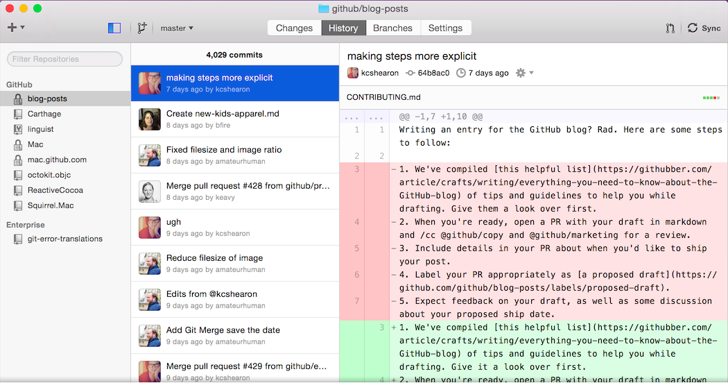 Github for Mac